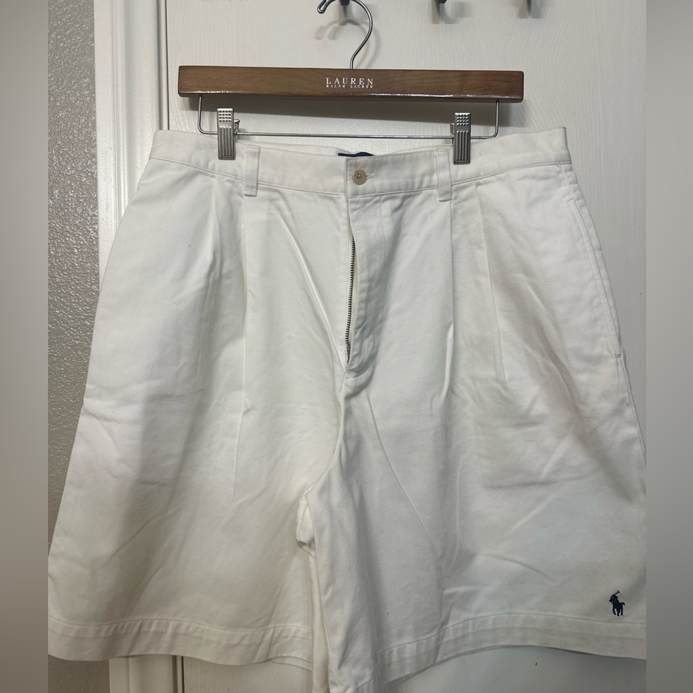 Vintage Ralph Lauren Polo Sport Womens 14 White High Rise Mom Chino Shorts